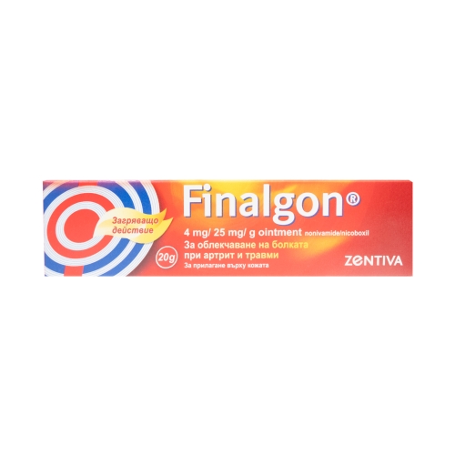 FINALGON 4 MG/25 MG/G ZIEDE 20G
