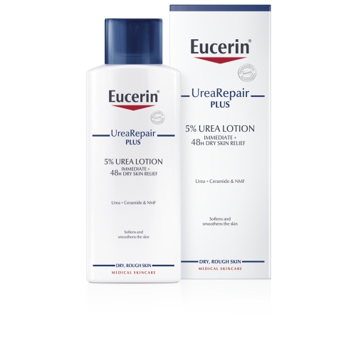 EUCERIN Urea Repair Plus ķermeņs losjons ar 5% Urea sausai ādai, 250 m