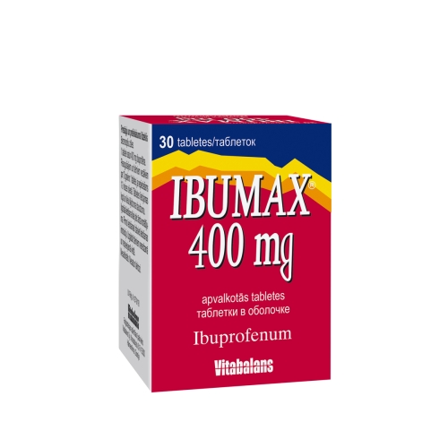 IBUMAX 400 mg tabletes (plast. trauciņš), 30 gab.