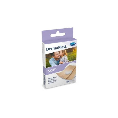 DERMAPLAST Soft plāksteri (6 x 10 cm), 10 gab