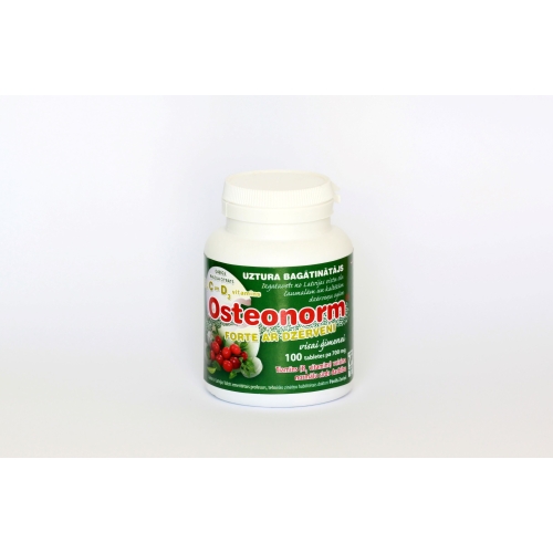 OSTEONORM FORTE 700 mg ar dzērveņu garšu tabletes, 100 gab.