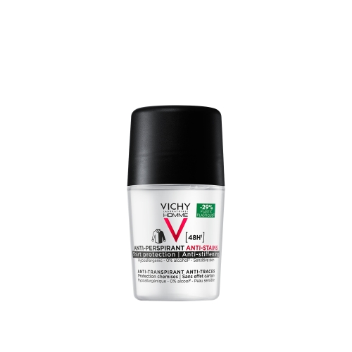 VICHY Homme Dezodorants-rullītis ar 48h iedarbību, apģērbu saudzējošs,
