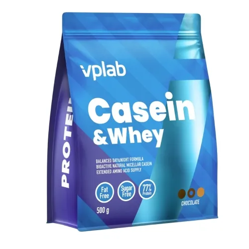 VPLAB Casein & Whey Chocolate Flavour pulveris, 500 g
