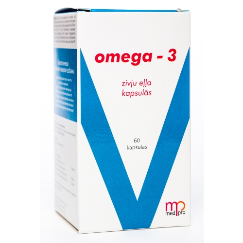 MEDPRO OMEGA-3 ZIVJU EĻĻA KAPSULAS N60