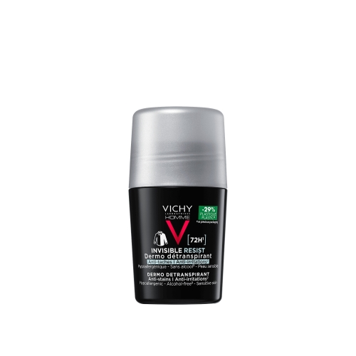 VICHY Homme dezodorants-rullītis vīriešiem ar 72h aizsardzību, apģērbu