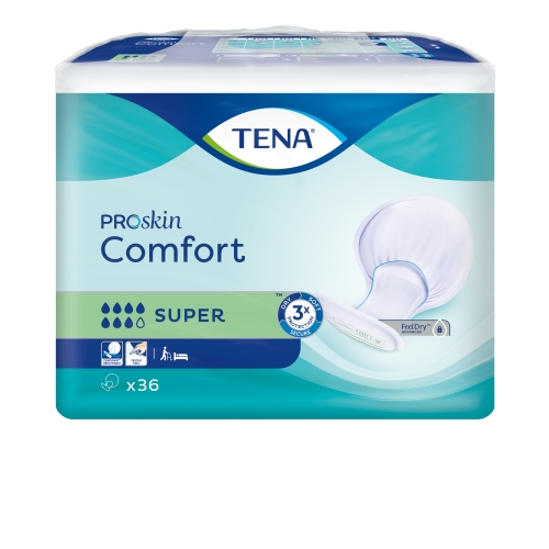 TENA COMFORT SUPER uzsūcošās paketes 36 gab.