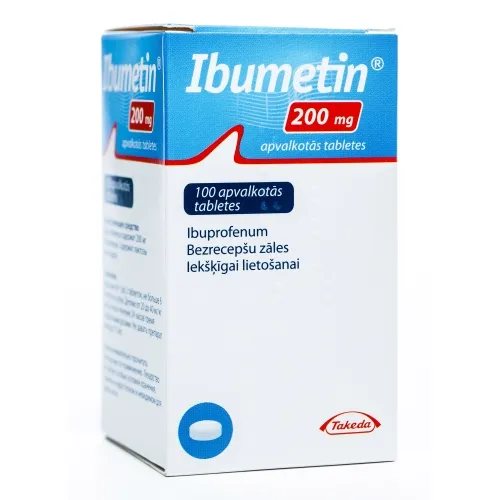 IBUMETIN® 200 mg apvalkotās tabletes, 100 gab