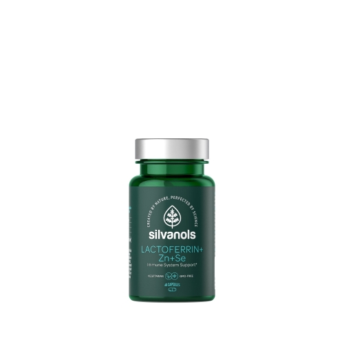 SILVANOLS Lactoferrin+Zn+Se kapsulas, 60 gab.