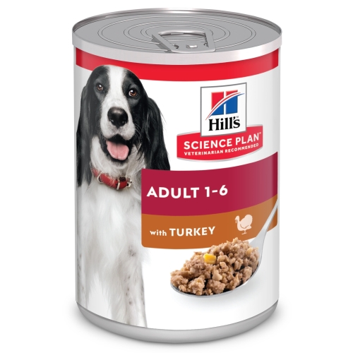 Hills suņu konservēta barība tītars 370g