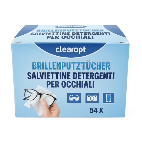CLEAROPT Briļļu salvetes, 54 gab.