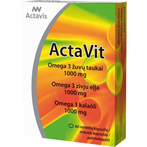 ActaVit Omega 3 zivju eļļa 1000 mg