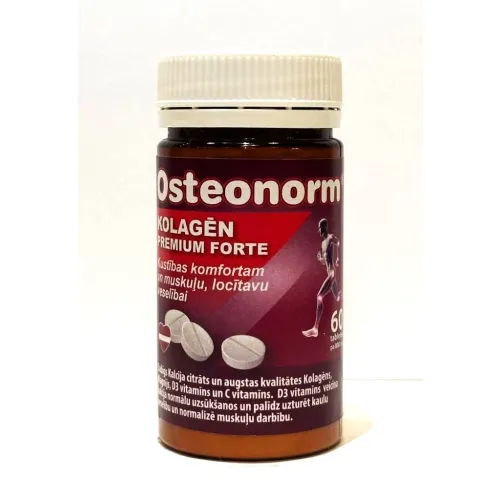OSTEONORM kolagēn premium forte tabletes, 60 gab