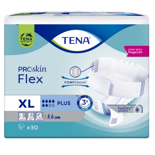 TENA Flex Plus jostiņbikses XL izmērs, 30 gab.