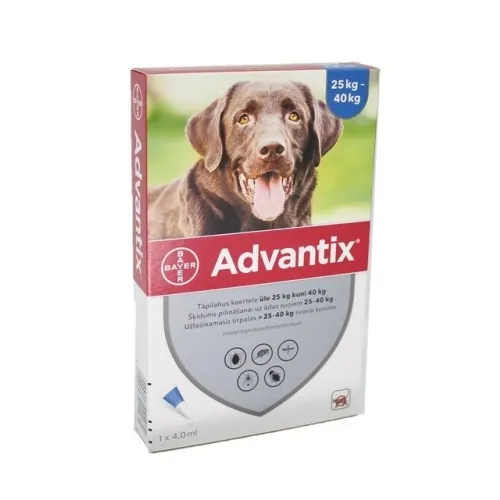 ADVANTIX 400/2000MG ŠĶĪD 4ML SUŅIEM 25-40KG N1