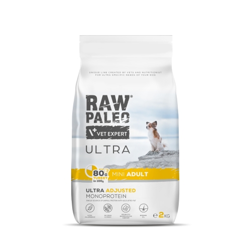 RAW PALEO ULTRA SUŅU SAUSĀ B MINI TĪTARS 2KG