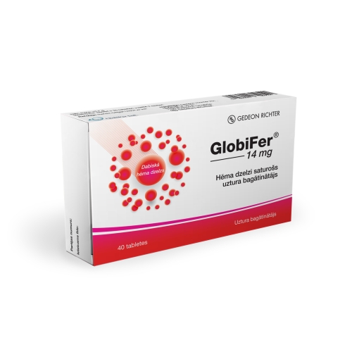 GLOBIFER 14mg tabletes, 40 gab.