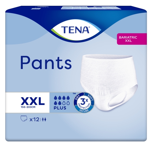 TENA Pants Plus Bariatric biksītes XXL izmērs 12 gab.