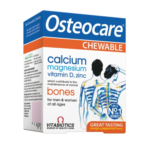 OSTEOCARE košļājamās tabletes, 30 gab.