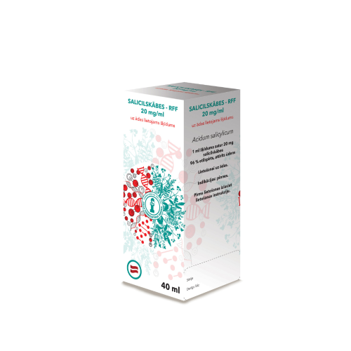 RFF Salicilskābes 2% spirta šķīdums, 40 ml