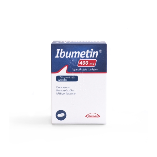 IBUMETIN 400MG APVALKOTĀS TABLETES N100