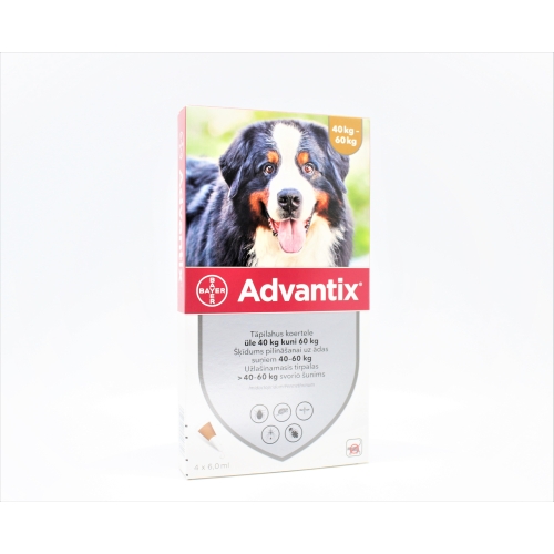 ADVANTIX   600/3000MG ŠĶĪD 6ML SUŅIEM 40-60KG N4