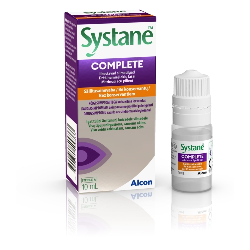 SYSTANE® Complete mitrinoši acu pilieni bez konservanta, 10 ml