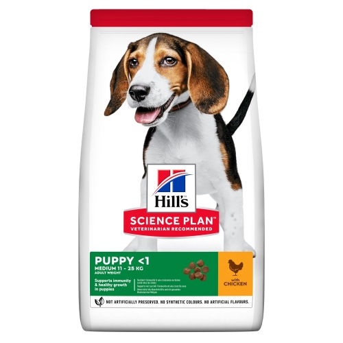 Hills kucēnu sausā barība vidējām šķirnēm vista 800g