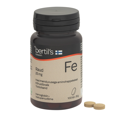 BERTIL'S KELASIN DZELZS (FE) 25MG TBL N100