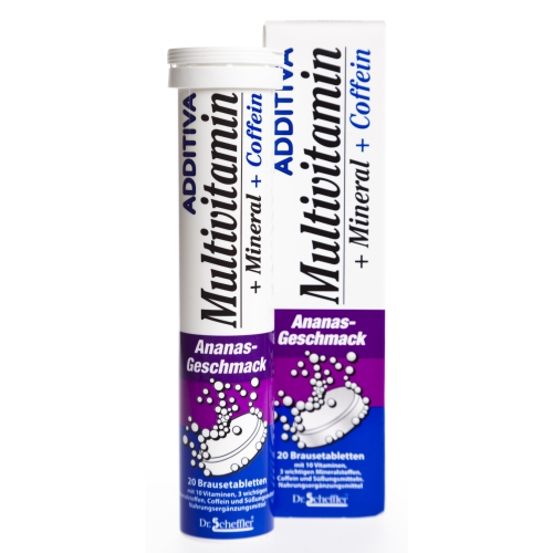 Additiva Multivitamīni + Minerālvielas + kofeīns ar ananāsu garšu