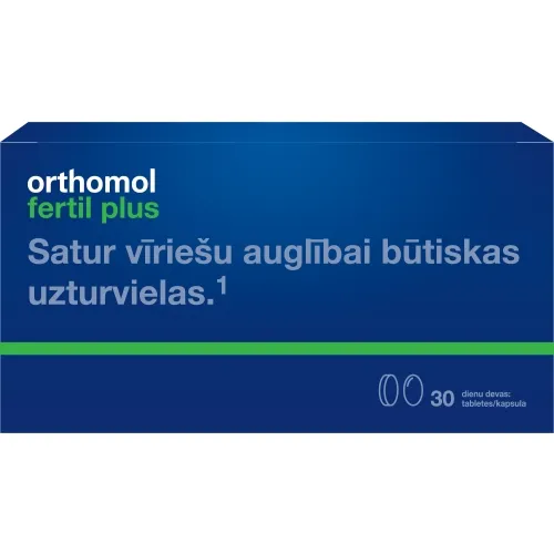 ORTHOMOL Fertil Plus tabletes, (3 tabletes + 1 kapsula) x 30 gab