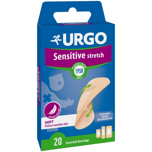 URGO Sensit Stretch Elast plāksteri, 20 gab.