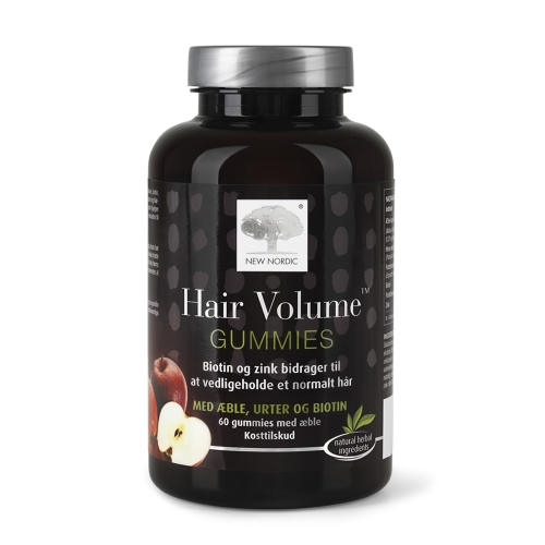 NEW NORDIC Hair Volume Gummies pastilas, 60 gab.