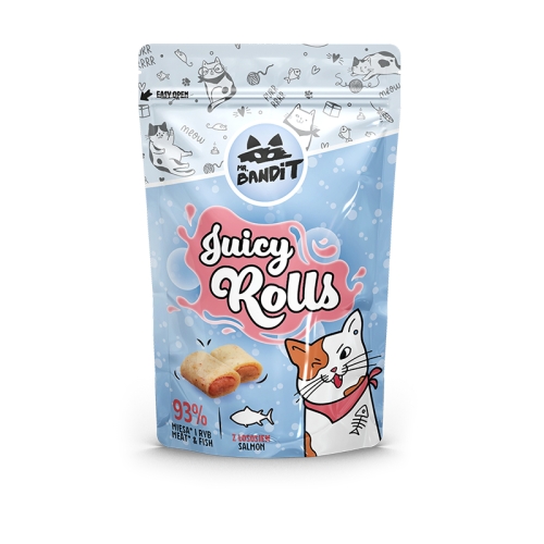 MR.BANDIT CAT MĪKSTI RULLĪŠI AR LAŠA PILDĪJUMU 40G