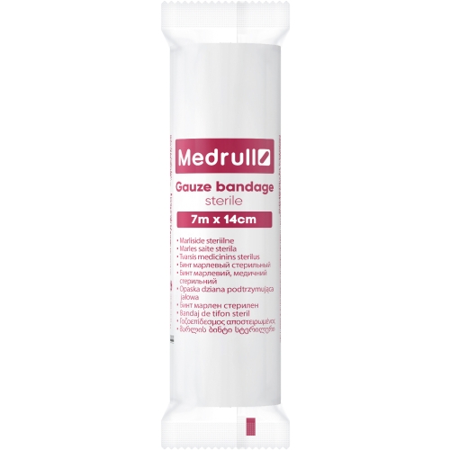 MEDRULL Saite marles sterila, 7 m x 14 cm
