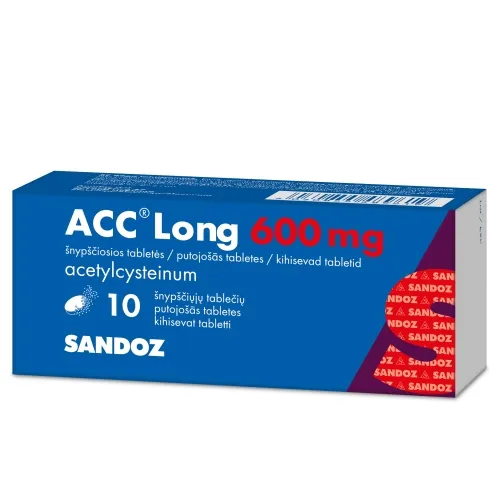 ACC 600mg putojošās tabletes, 10 gab.