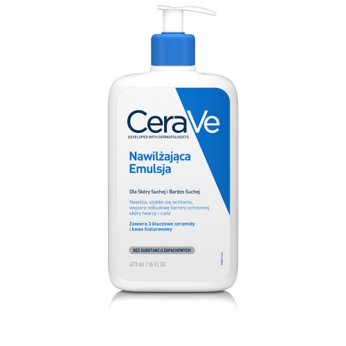 CERAVE mitrinoša emulsija sejai un ķermenim sausas un ļoti sausas ādas