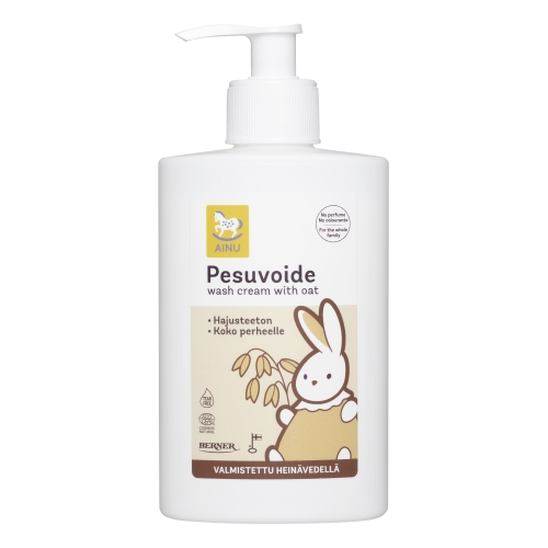 AINU Baby Eco mazgāšanās krēms ar auzām, 300 ml