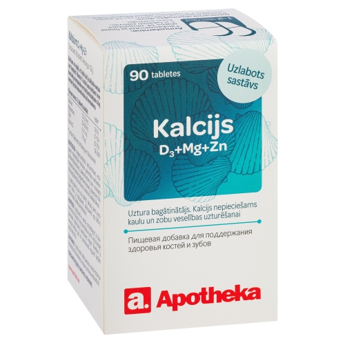 A KALCIJS D3+MG+ZN TABLETES N90