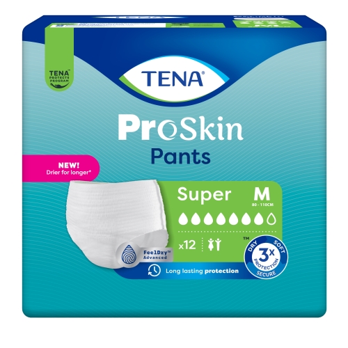 TENA Pants Super biksītes M izmērs, 12 gab.