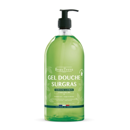 BEAUTERRA citronu-verbēnas dušas gēls ar olīveļļu, 1 l