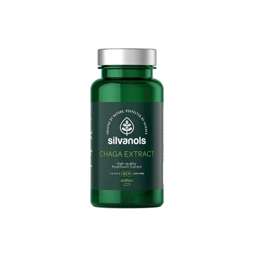SILVANOLS Chaga Extract kapsulas, 60 gab.