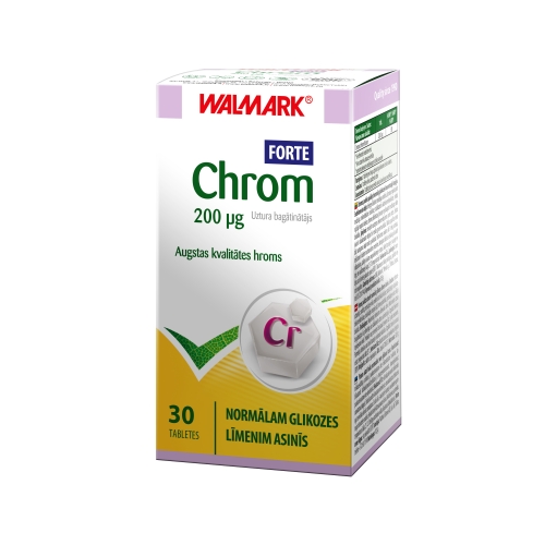 WALMARK Chrom Forte tabletes, 30 gab.