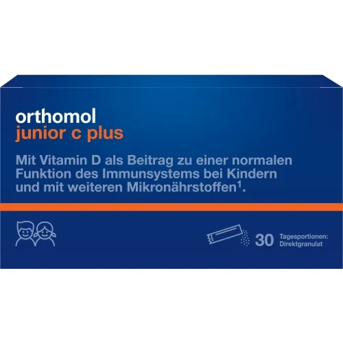 ORTHOMOL Junior C Plus aveņu-laima pulveris, 30 gab.
