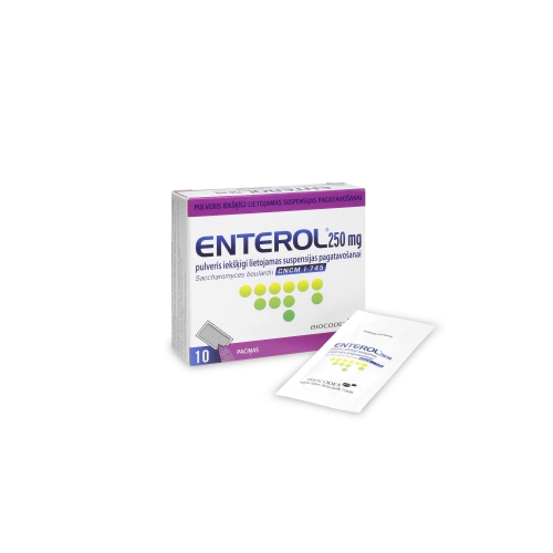 ENTEROL 250mg pulveris, 10 gab.