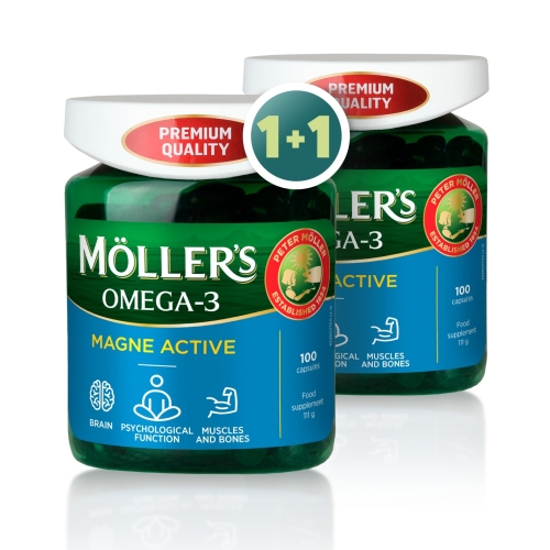 MÖLLER’S Omega-3 Magne Active 1+1