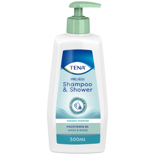 TENA Shampoo & Shower ProSkin šampūns, dušas želeja