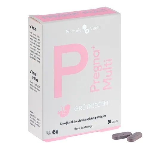 FORMULA VITALE Pregna+ Multi tabletes, 30 gab.