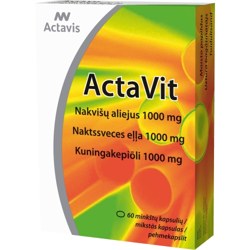 ActaVit Naktssveces eļļa 1000 mg