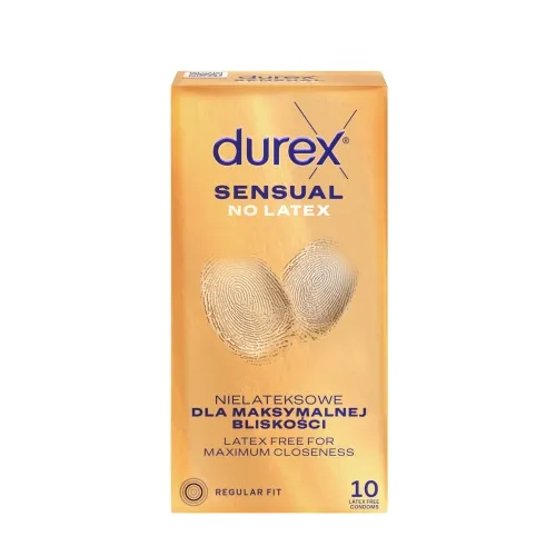 DUREX Sensual No Latex prezervatīvi, 10 gab.