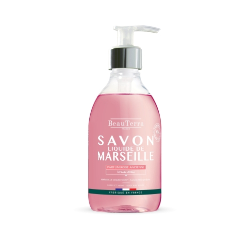BEAUTERRA antīkā roze Marseļas šķidrās ziepes, 300 ml